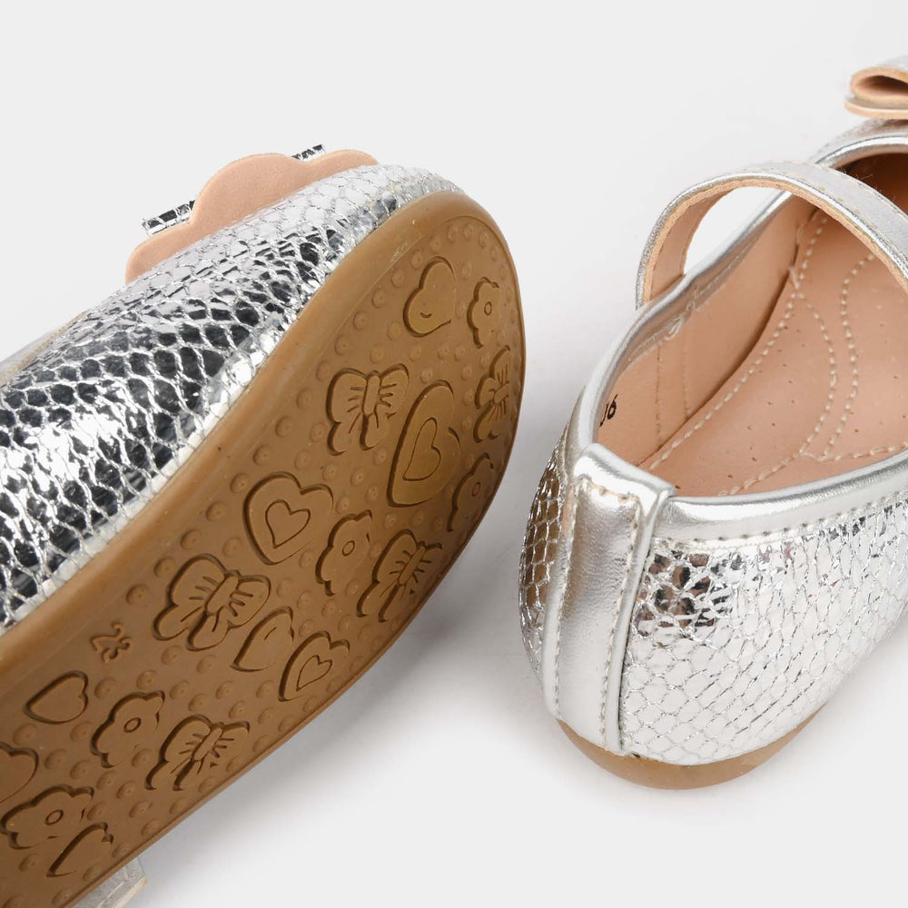 Girls Pumps 11-106-SILVER