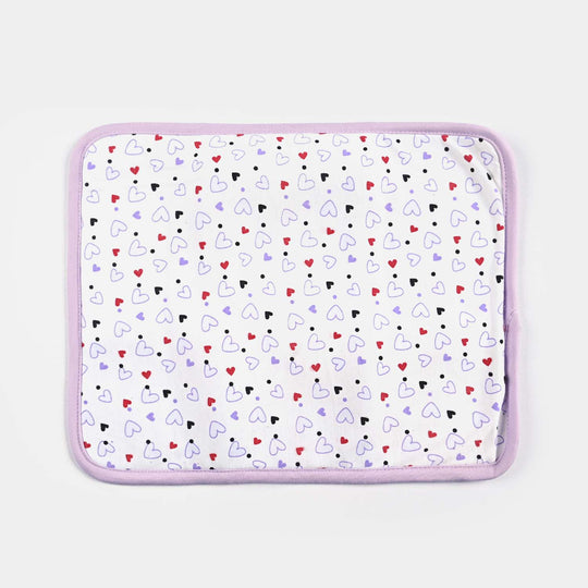 Baby Changing Sheet 13*16 Heart | Purple