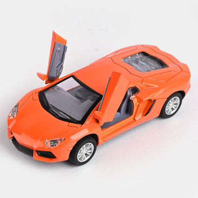 DIE-CAST MODEL PULLBACK CAR WITH LIGHT SOUND