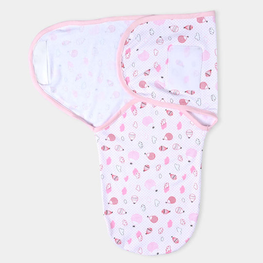 Baby Swaddle With Cap & Mittens Set