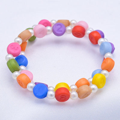 Girls Charm Beaded Bracelet