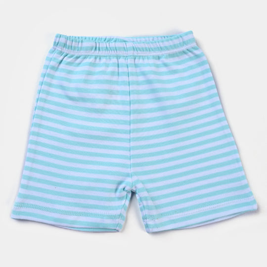 Infant Boys Cotton Poplin 3 Piece Short Set-mIX