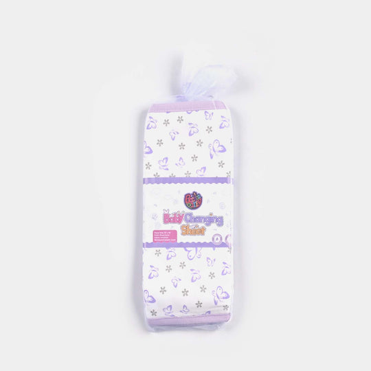 Baby Changing Sheet 13*16 Butterfly |  Purple