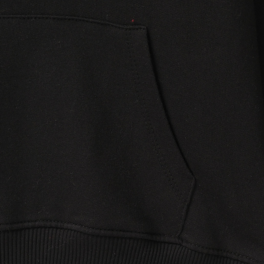 Boys Cotton Terry Pullover Hoodie Find Your Way-BLACK