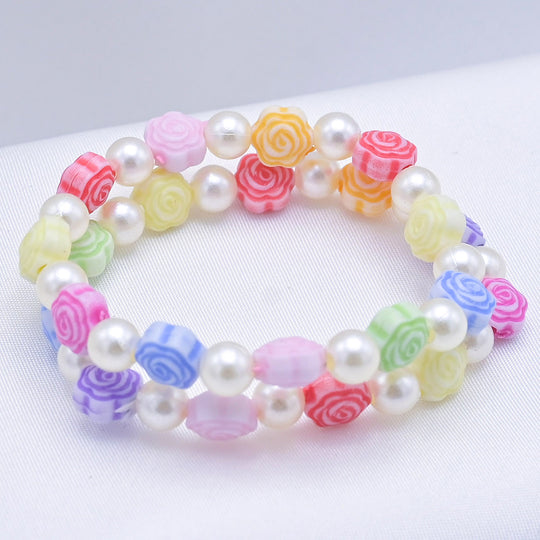 Girls Charm Beaded Bracelet