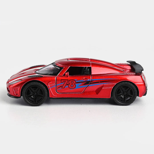 DIE-CAST MODEL PULLBACK CAR WITH LIGHT SOUND