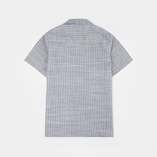 Boys Yarn Dyed Shirt (State of Mind) - Grey