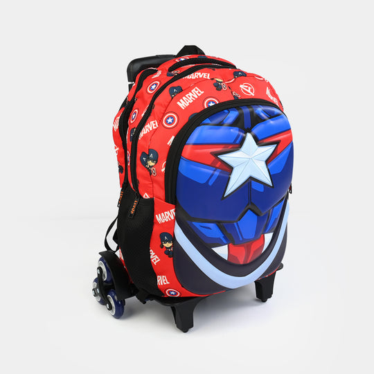 LEVUP Embossed Shell Trolly Bag 3 Wheel | Grade 1-4