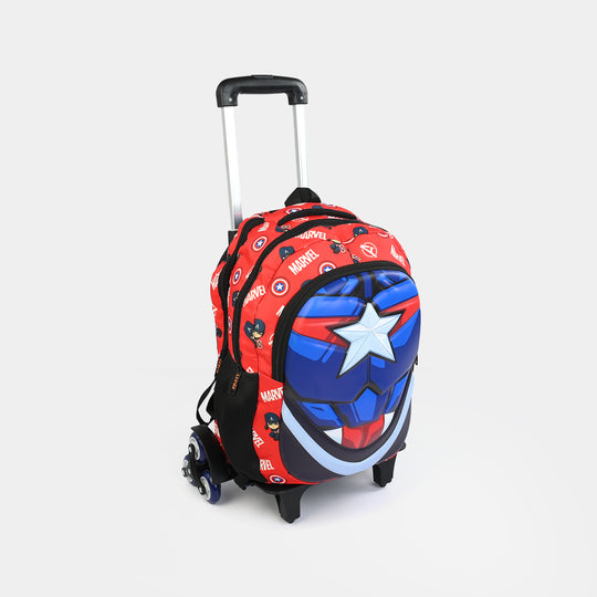 LEVUP Embossed Shell Trolly Bag 3 Wheel | Grade 1-4