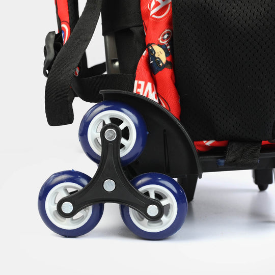 LEVUP Embossed Shell Trolly Bag 3 Wheel | Grade 1-4