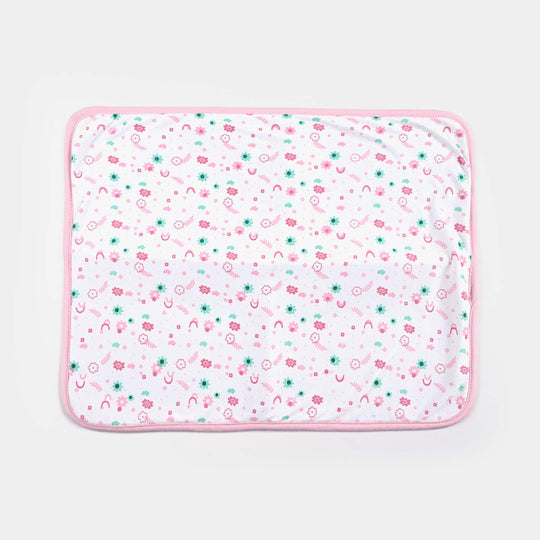 Baby Changing Sheet 17x22 Flower | Light Pink