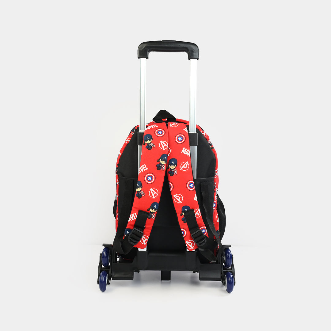 LEVUP Embossed Shell Trolly Bag 3 Wheel | Grade 1-4