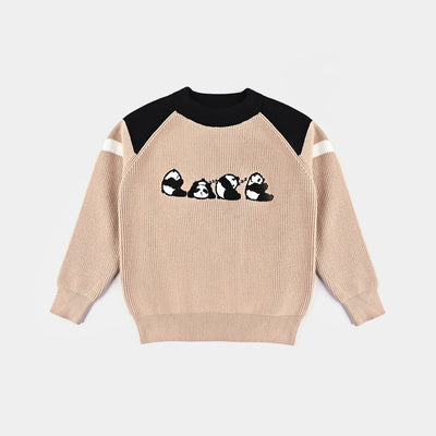 Boys Knitted Sweater- Beige