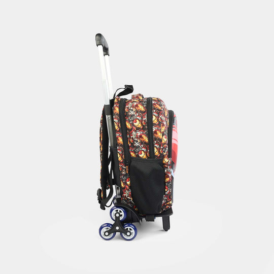 LEVUP Embossed Shell Trolly Bag 3 Wheel | Grade 1-4