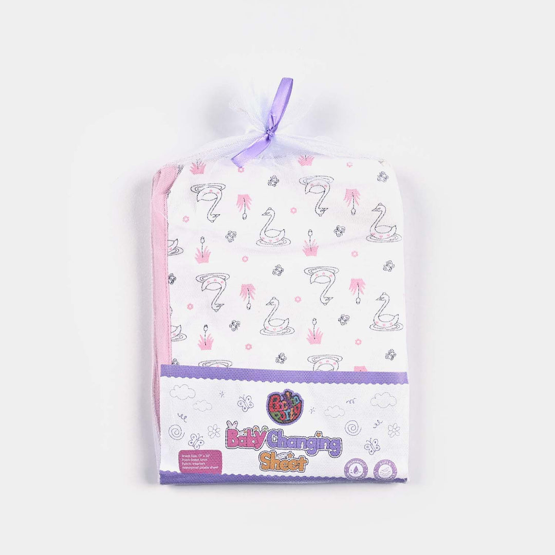 Baby Changing Sheet 17x22 Duck | Light Pink