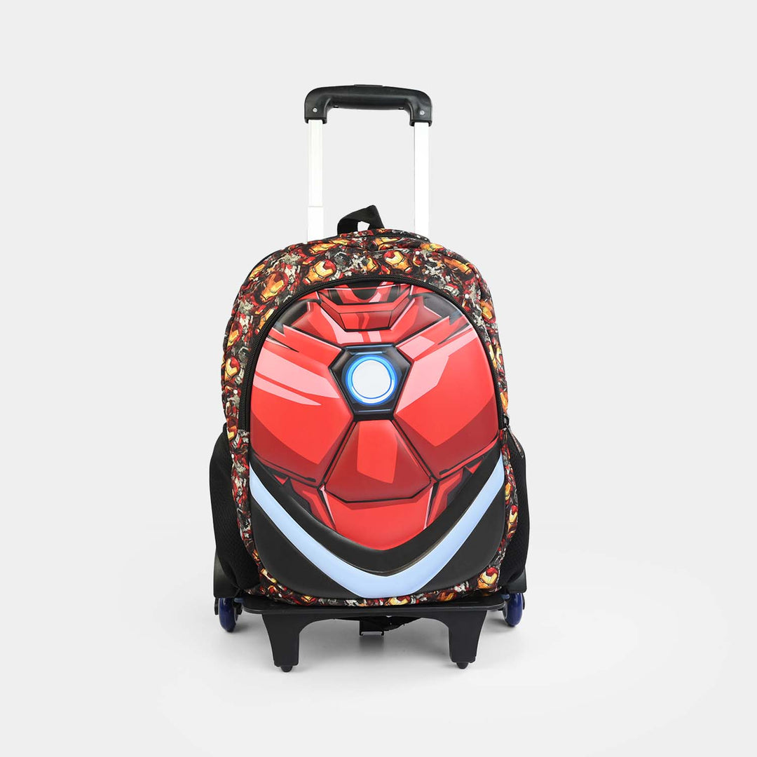 LEVUP Embossed Shell Trolly Bag 3 Wheel | Grade 1-4