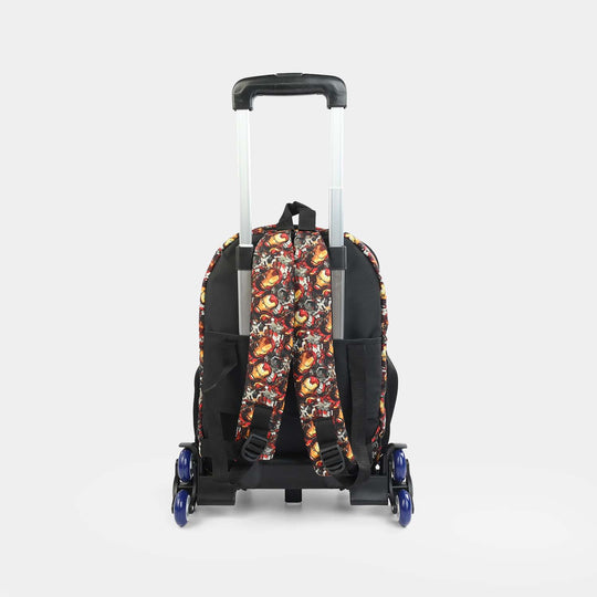 LEVUP Embossed Shell Trolly Bag 3 Wheel | Grade 1-4
