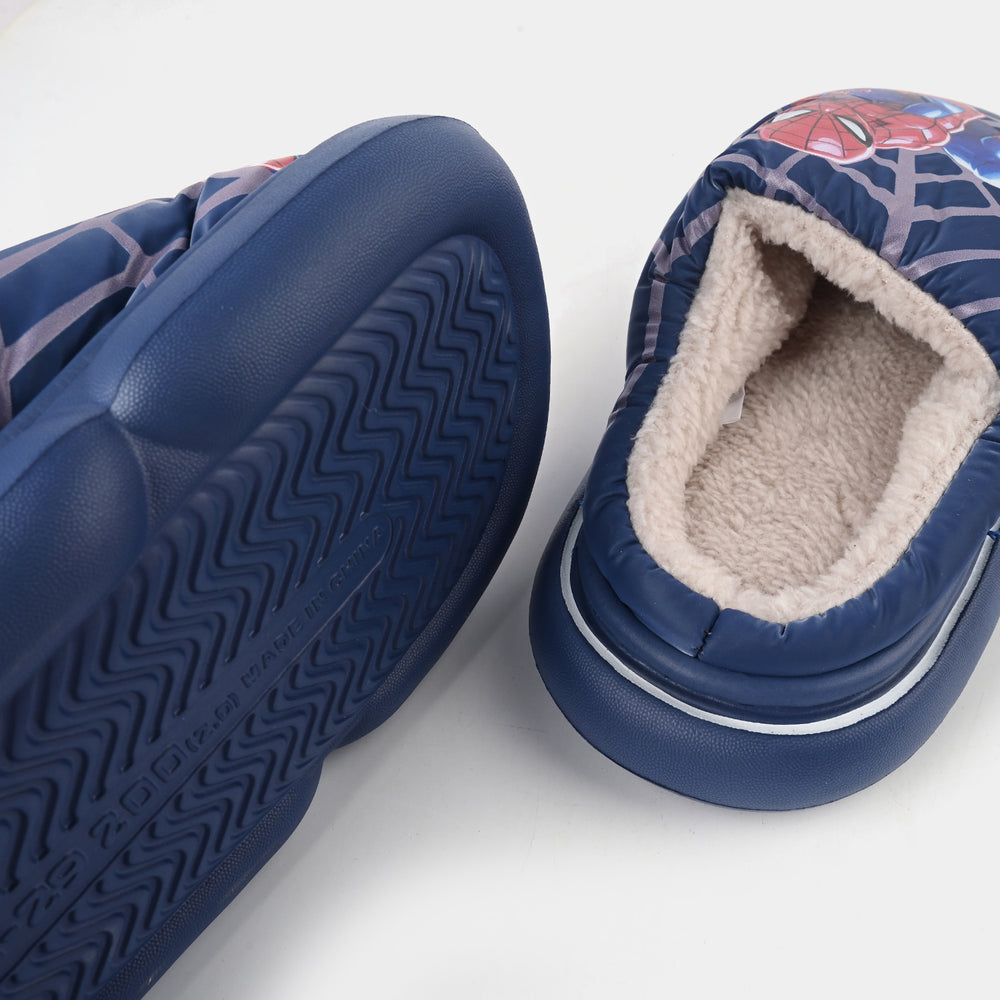 Boys Slipper Fur 6334-NAVY