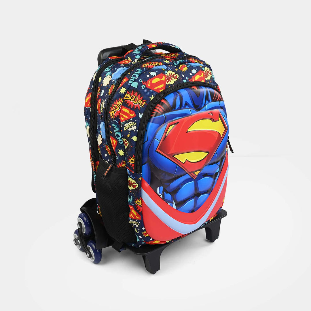 LEVUP Embossed Shell Trolly Bag 3 Wheel | Grade 1-4