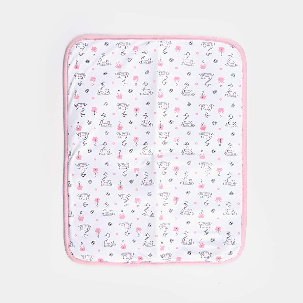 Baby Changing Sheet 17x22 Duck | Light Pink