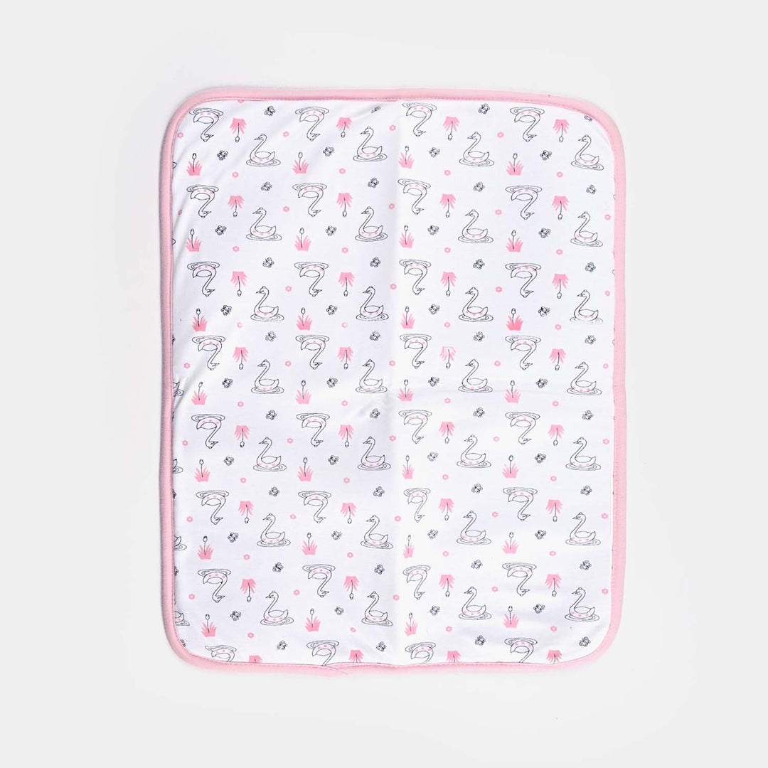 Baby Changing Sheet 17x22 Duck | Light Pink