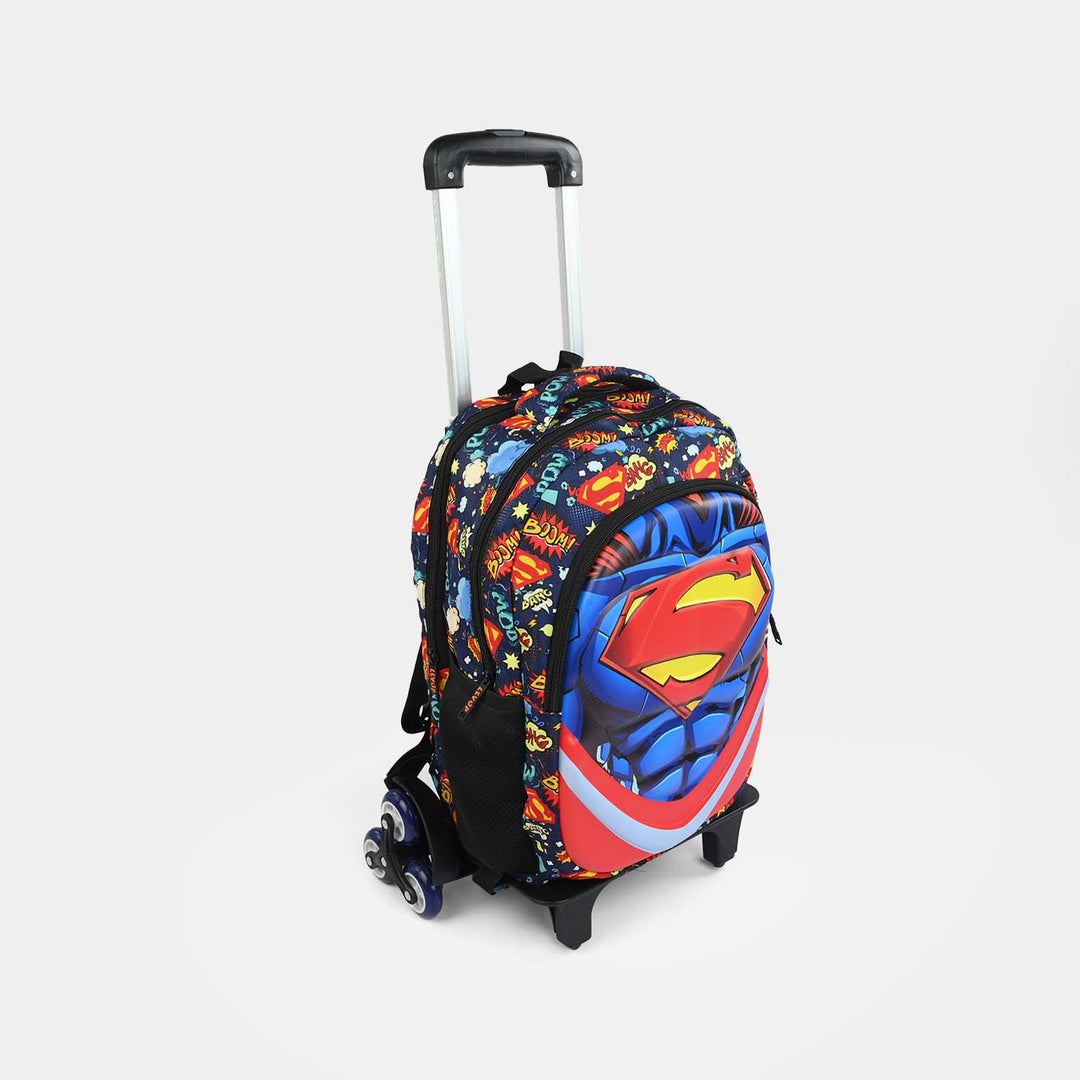 LEVUP Embossed Shell Trolly Bag 3 Wheel | Grade 1-4