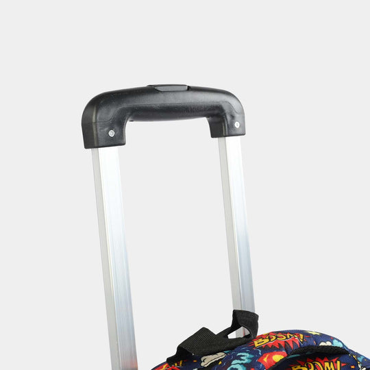 LEVUP Embossed Shell Trolly Bag 3 Wheel | Grade 1-4