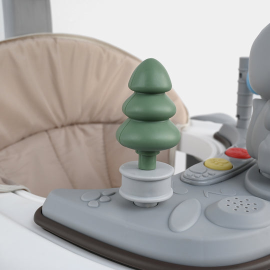 3-in-1 Multi-Functional Baby Walker with Canopy & Push Bar