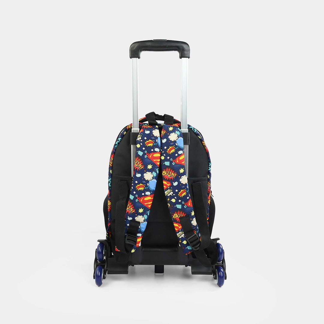 LEVUP Embossed Shell Trolly Bag 3 Wheel | Grade 1-4
