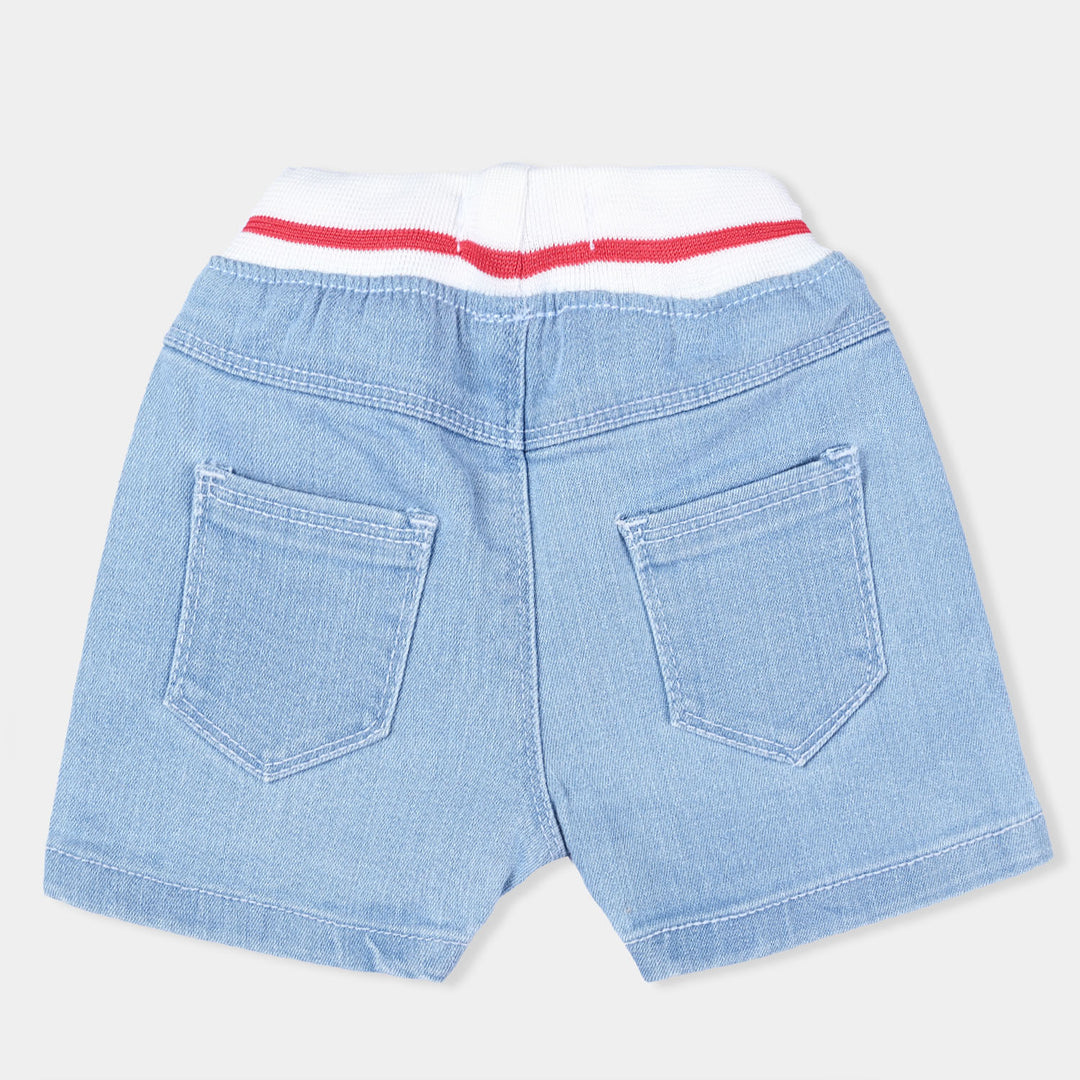 Infant Boys Denim Short All Smiles -Ice Blue