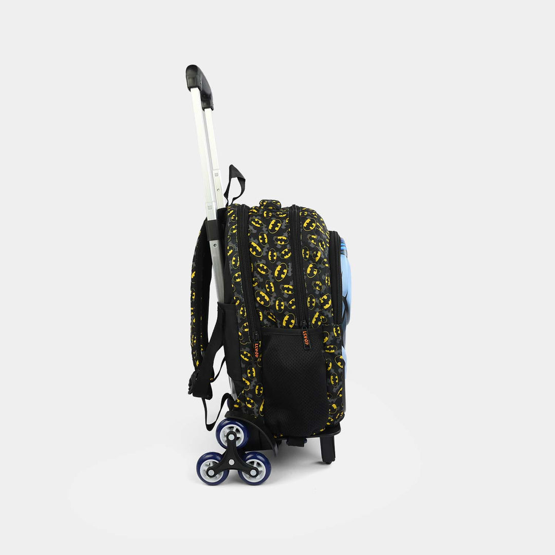 LEVUP Embossed Shell Trolly Bag 3 Wheel | Grade 1-4