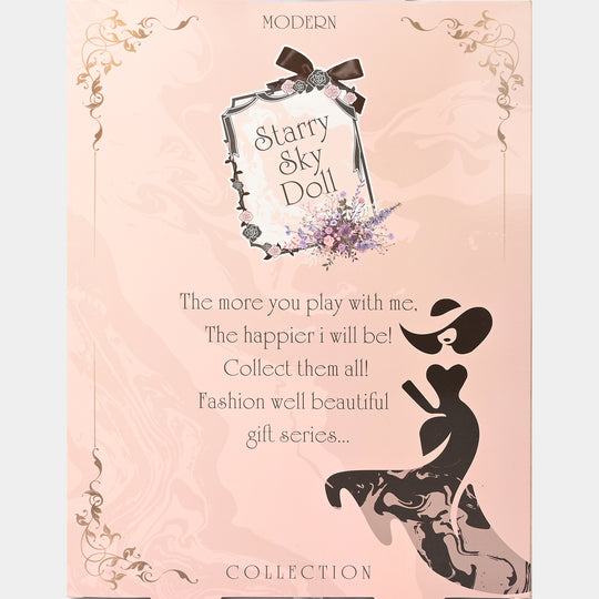 Starry Sky Modern Princess Doll – Fashion Dress & Accessories Set