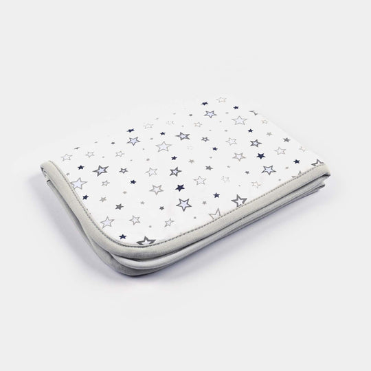 Baby Changing Sheet 17x22 Star | Grey