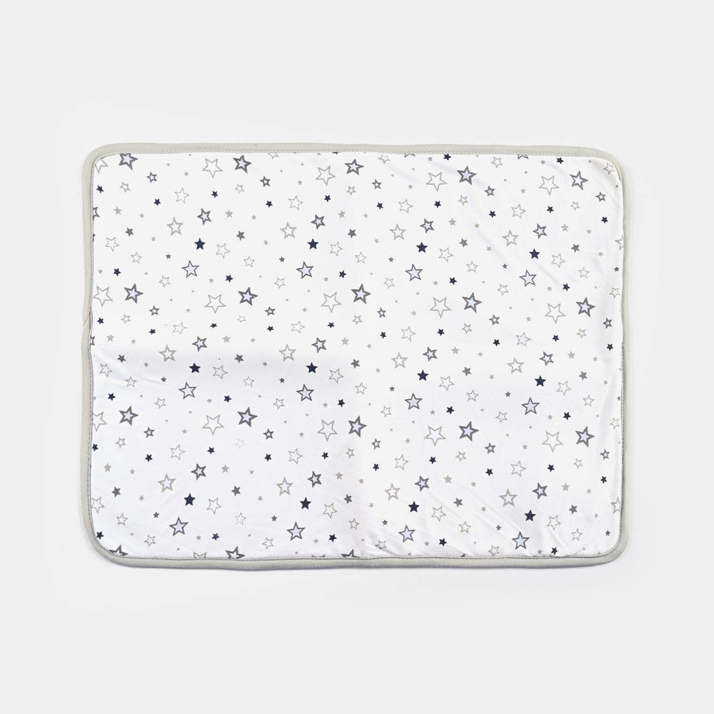 Baby Changing Sheet 17x22 Star | Grey