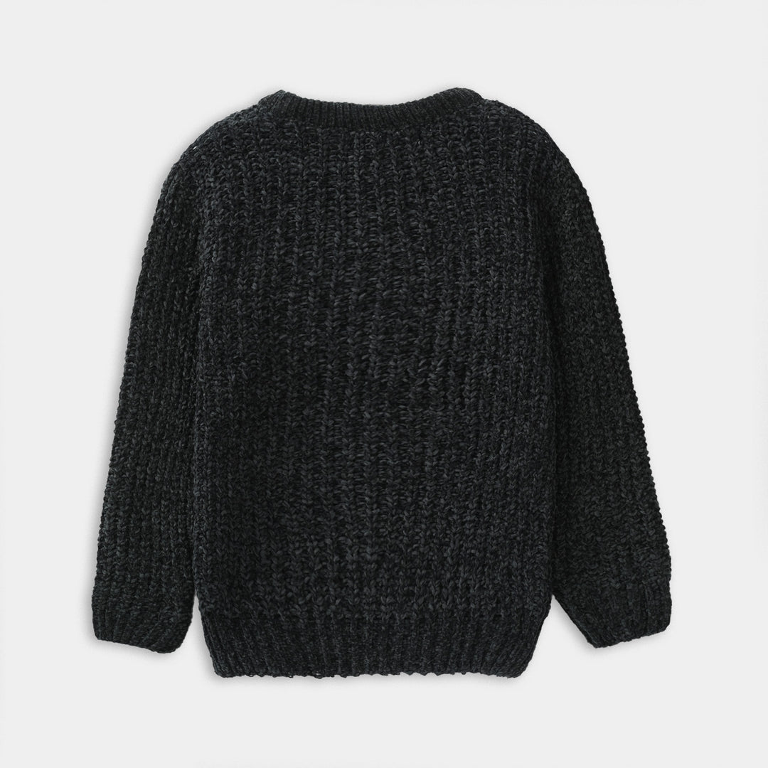 Girls F/S Sweater-NAVY