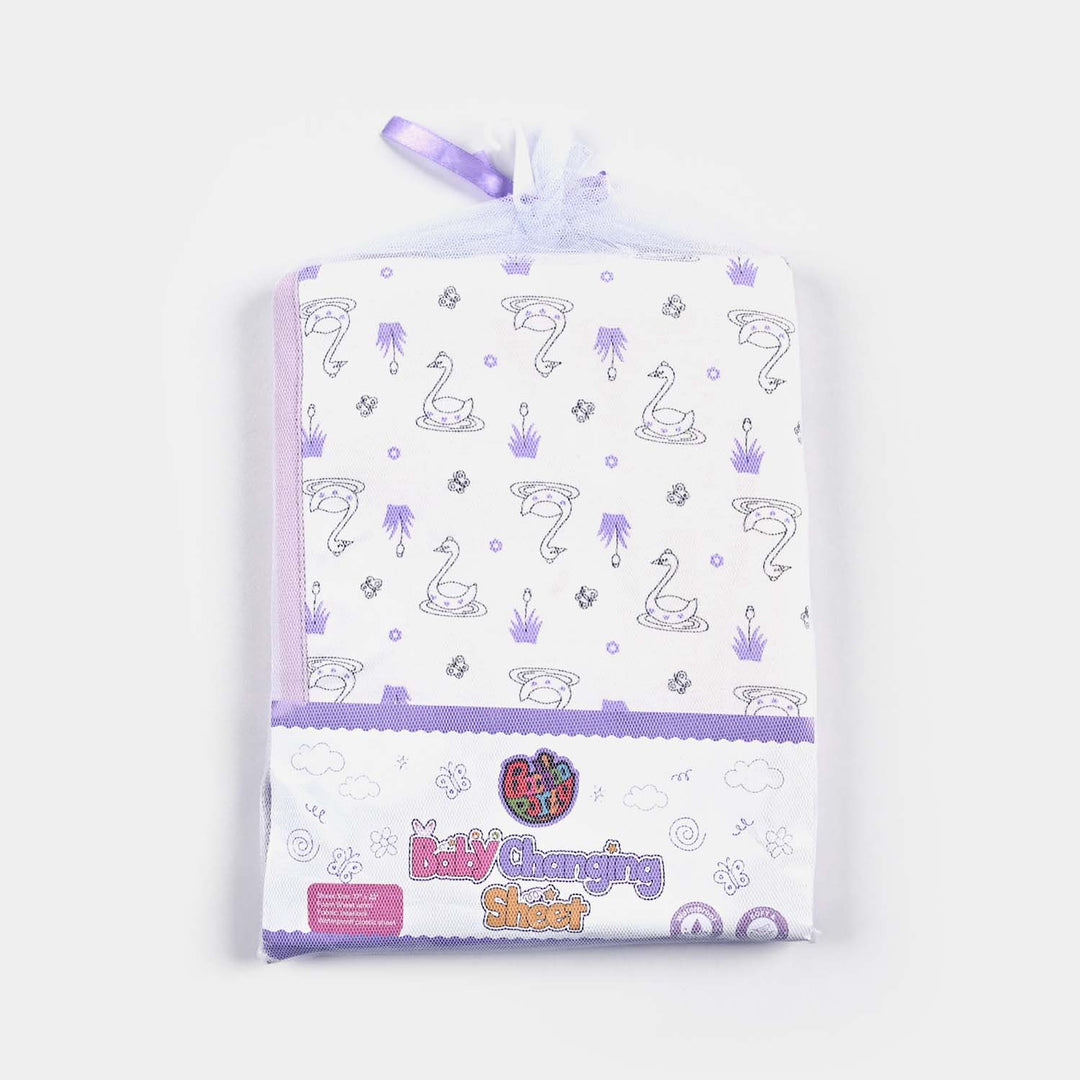 Baby Changing Sheet 17x22 Duck |Purple