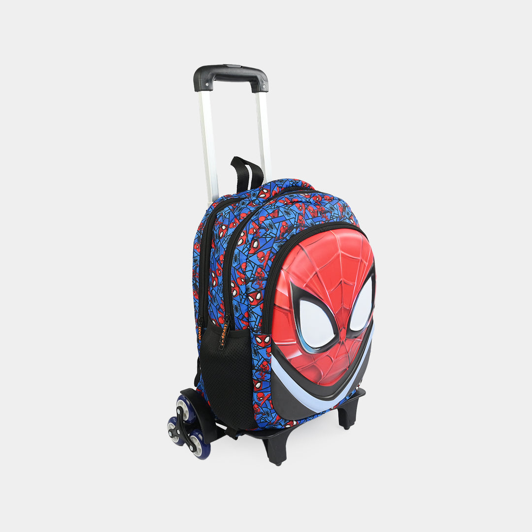 LEVUP Embossed Shell Trolly Bag 3 Wheel | Grade 1-4