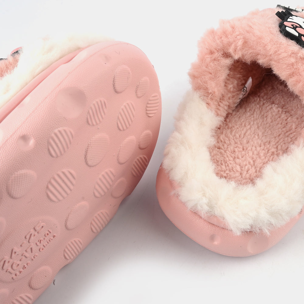 Girls Slipper Fur 6345-Pink