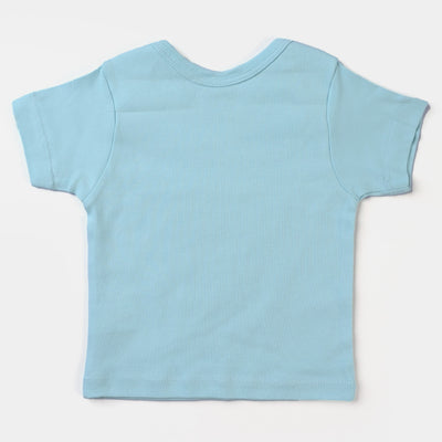Infant Boys Cotton Poplin 4 Piece Set (T-Shirt/Short/Cap/Bib)-mIX