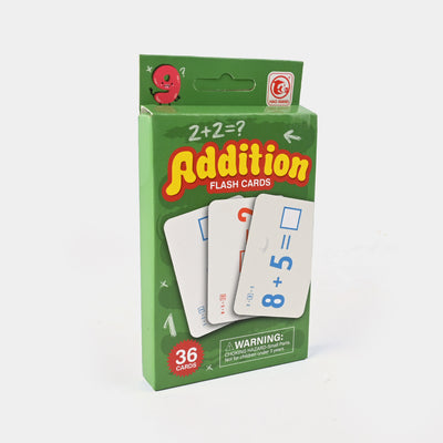 ADDITION FLASH CARDS FOR KIDS 36 CARDS