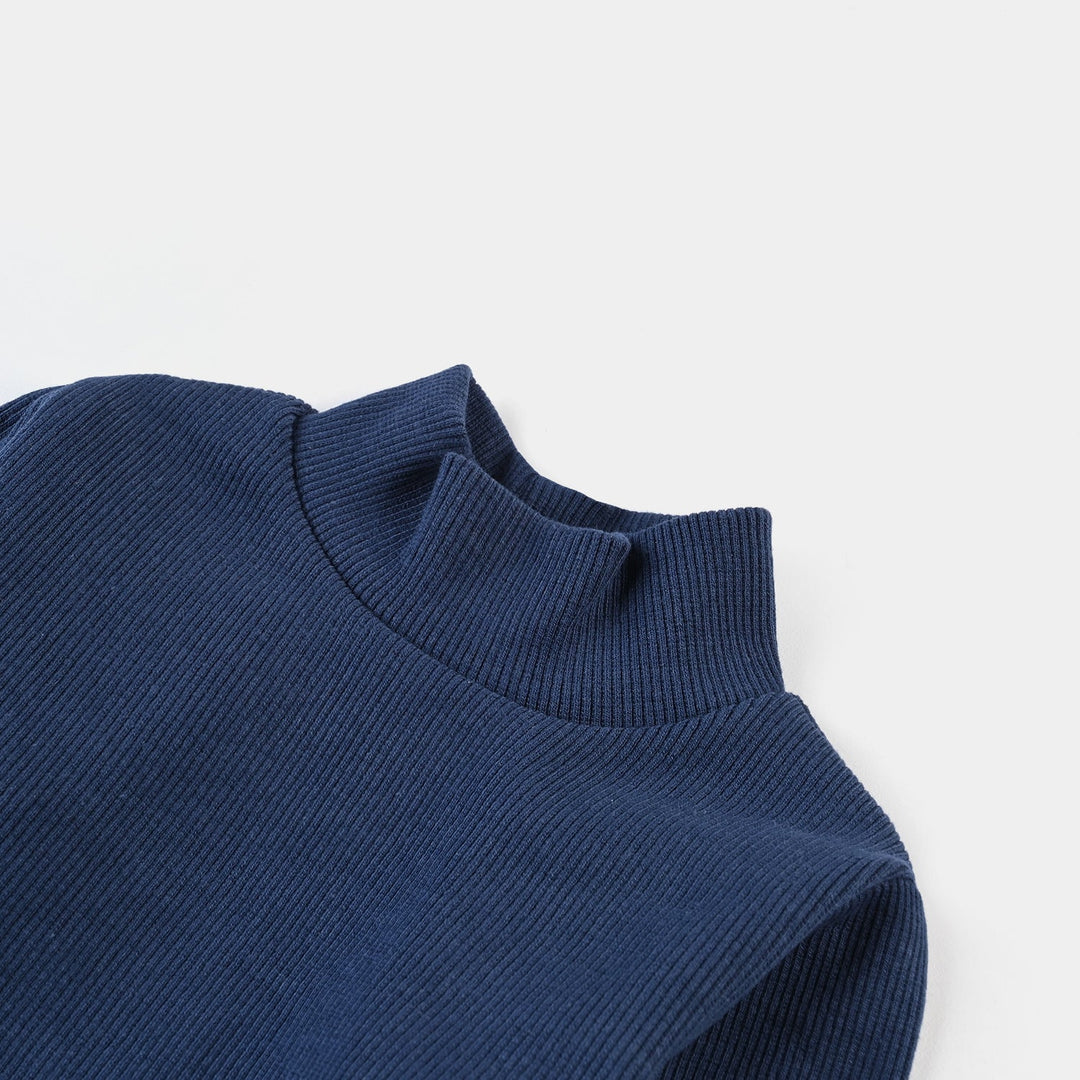 Boys Thermal Turtle Neck -NAVY