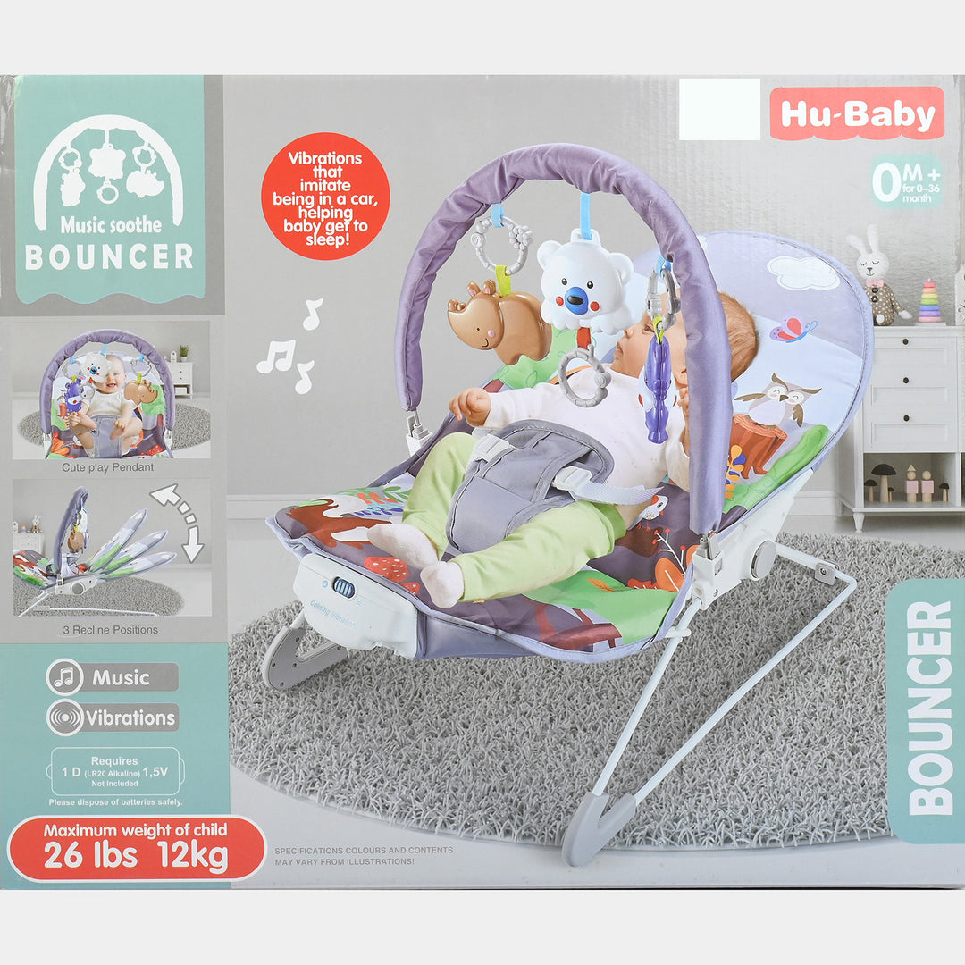 Comfort Vibration Baby Bouncer With Music