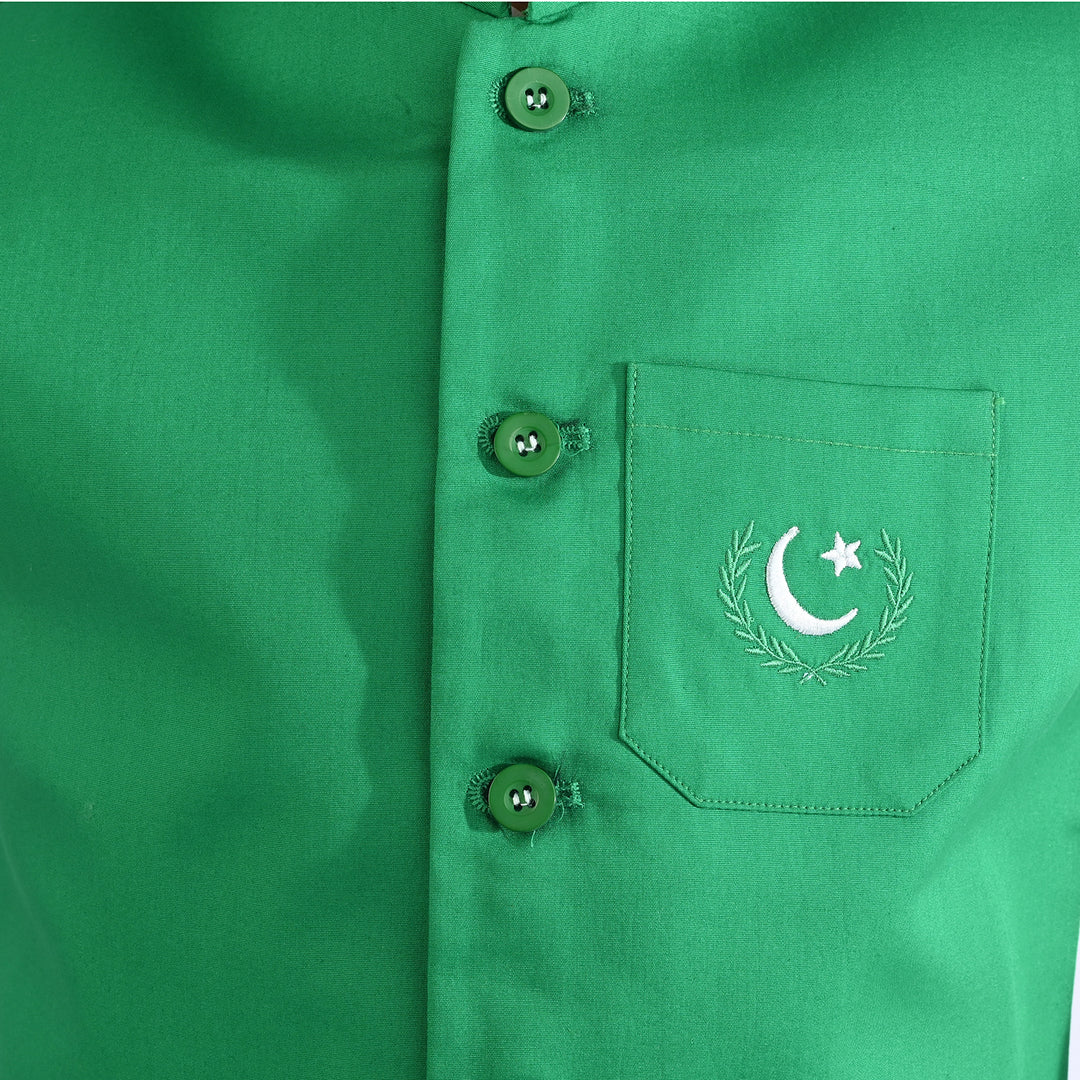 Boys Cotton Poplin 3 Piece Suit (Azadi)-WHITE