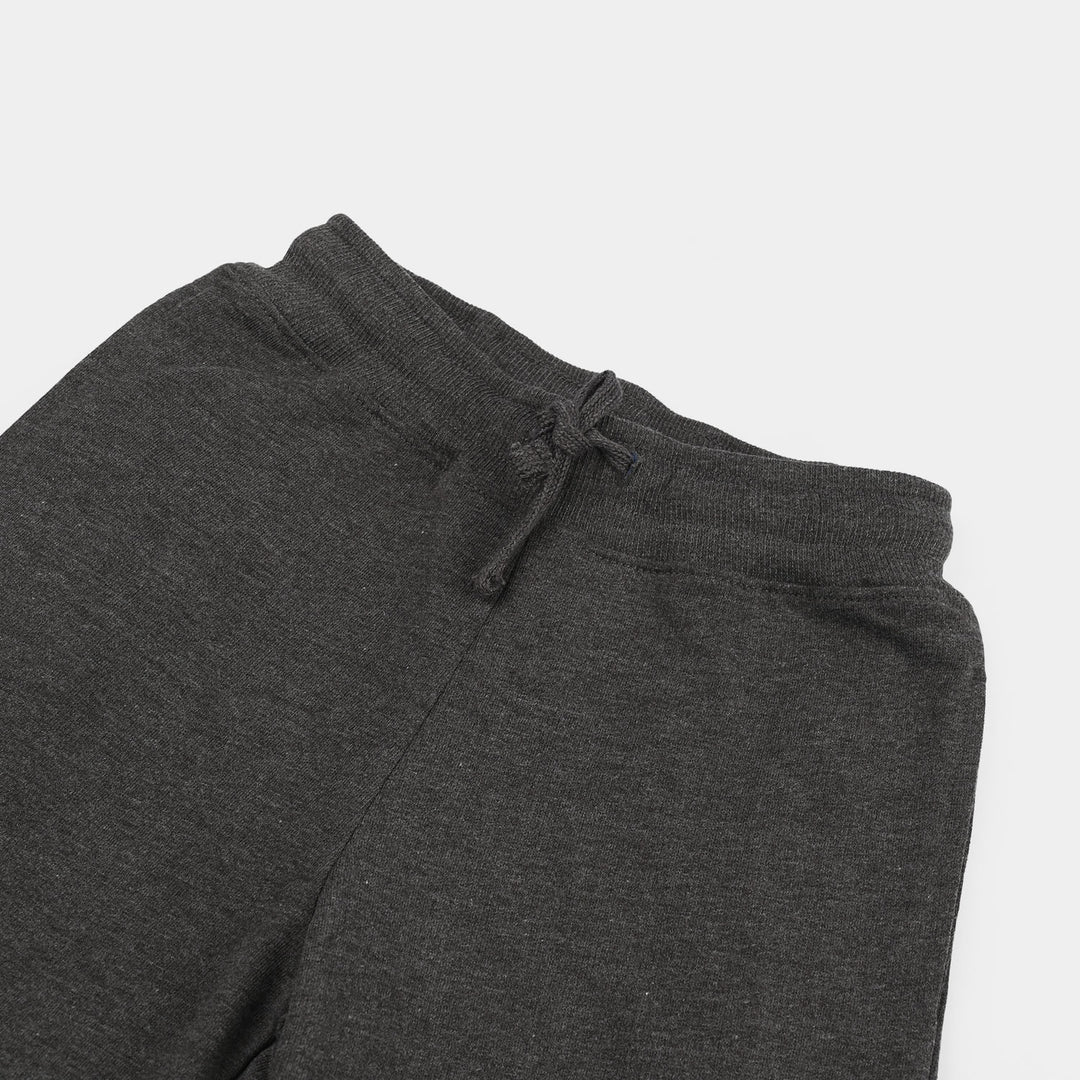 Boys Jersey/Terry Short No.Five-Dark.Grey.Mlng