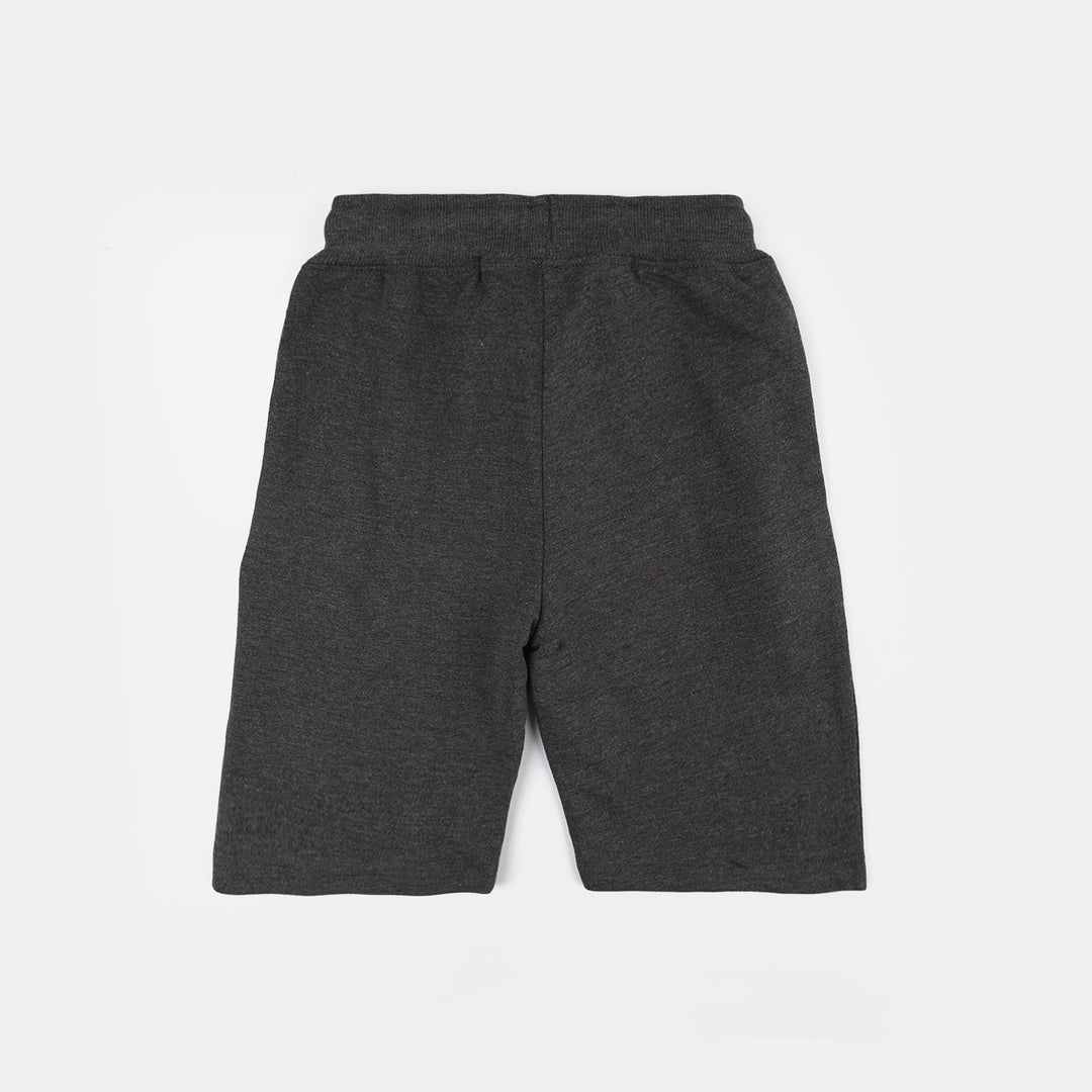 Boys Jersey/Terry Short No.Five-Dark.Grey.Mlng