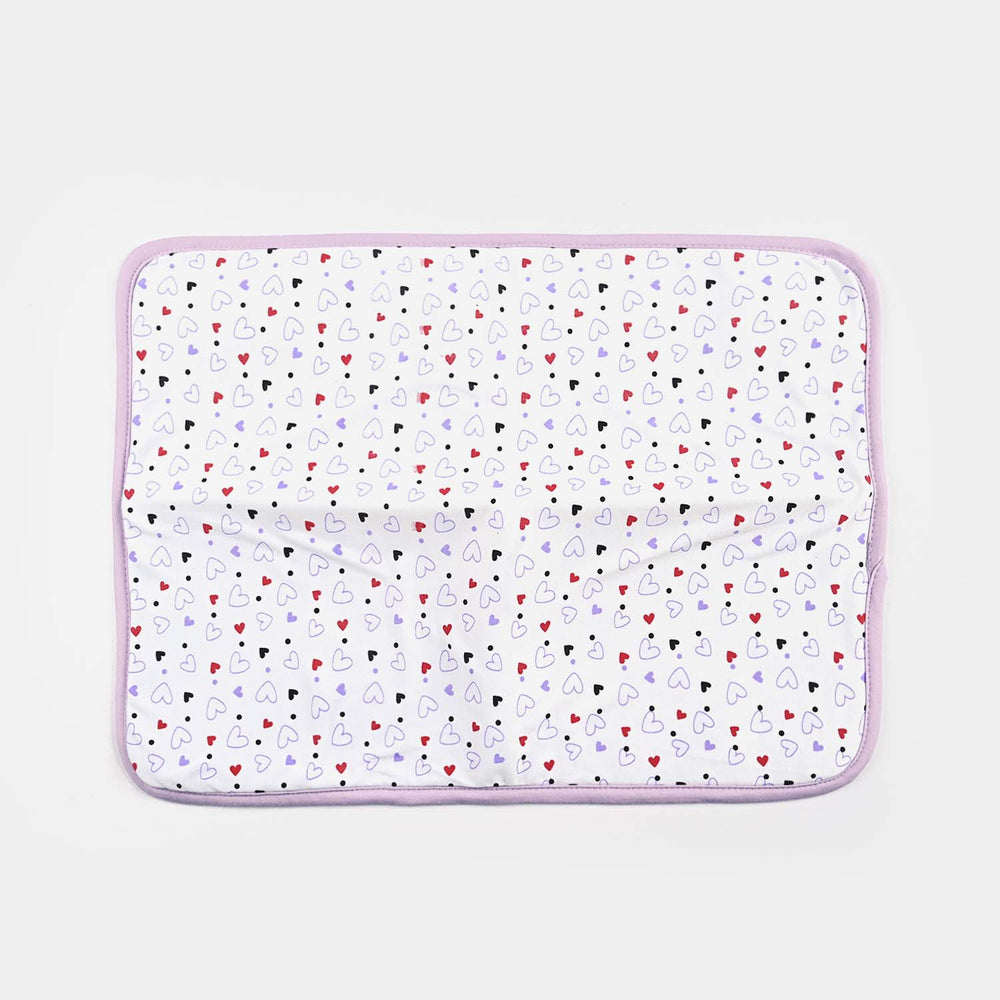 Baby Changing Sheet 17x22 Heart | Purple