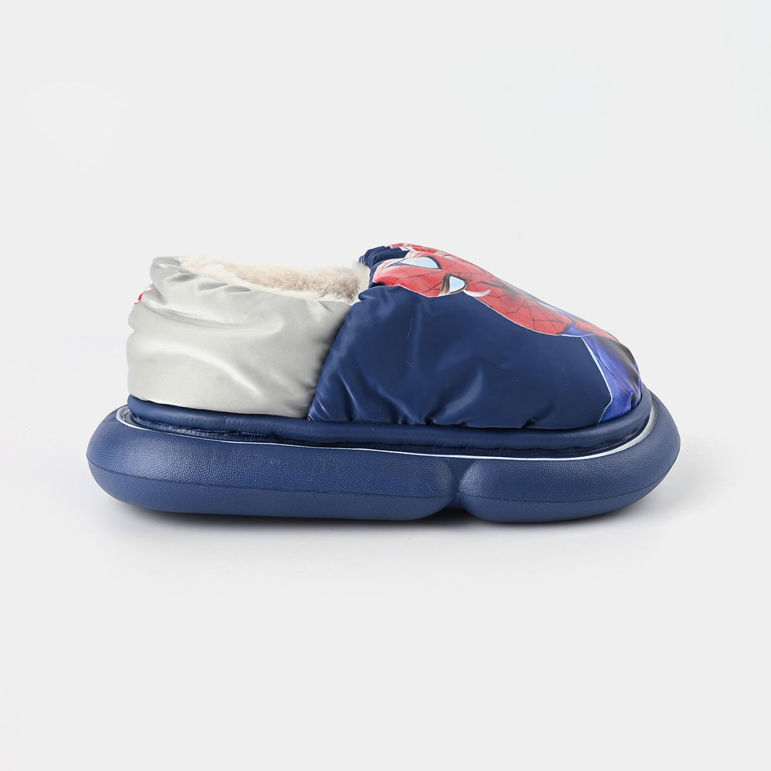 Boys Slipper Fur 6340-NAVY