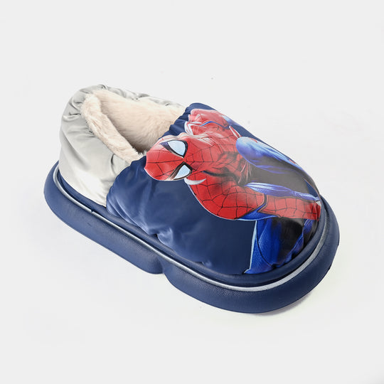 Boys Slipper Fur 6340-NAVY