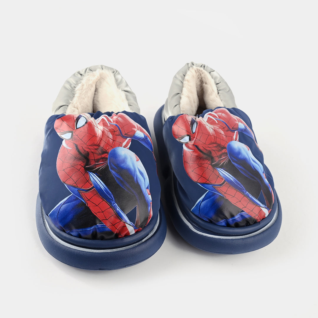 Boys Slipper Fur 6340-NAVY