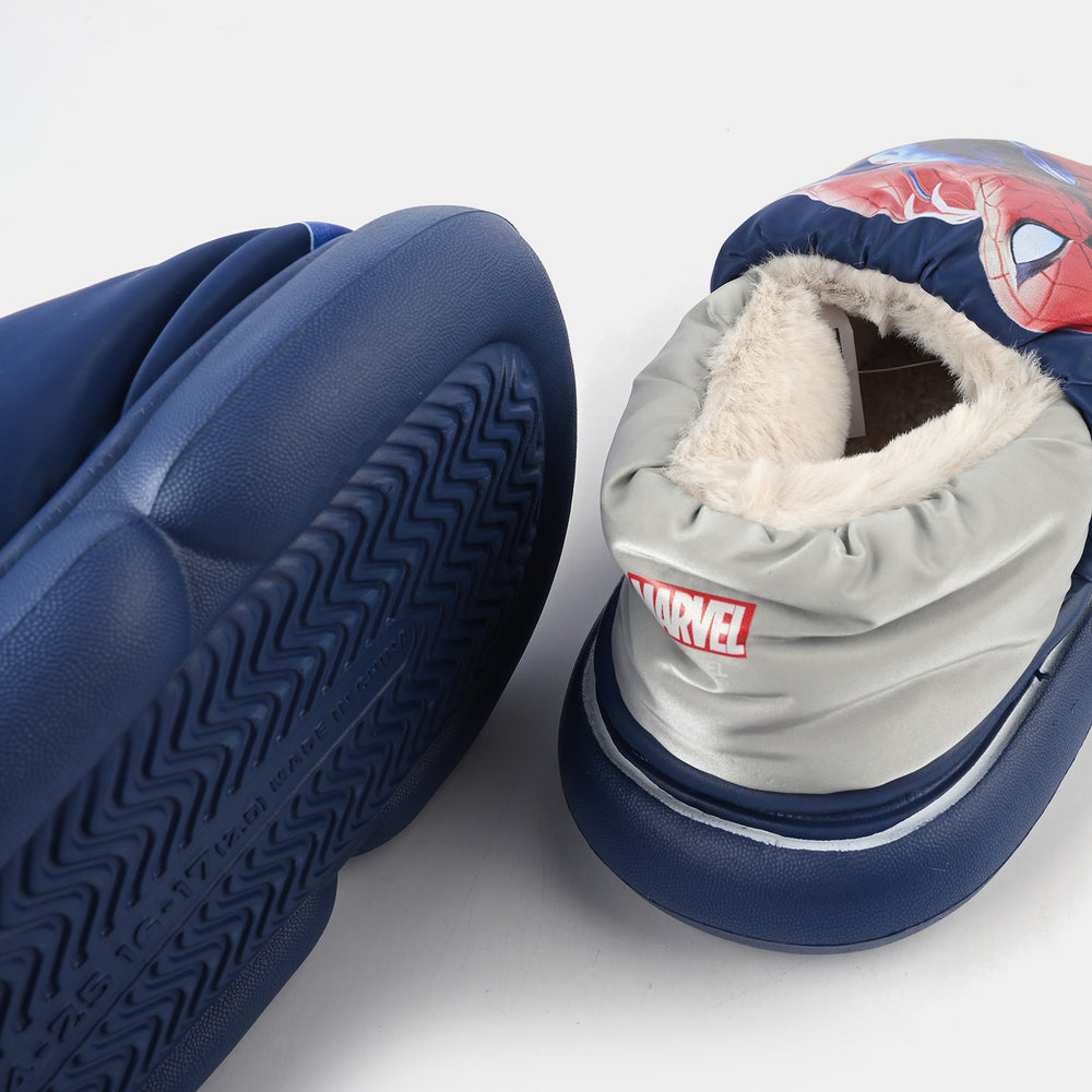 Boys Slipper Fur 6340-NAVY